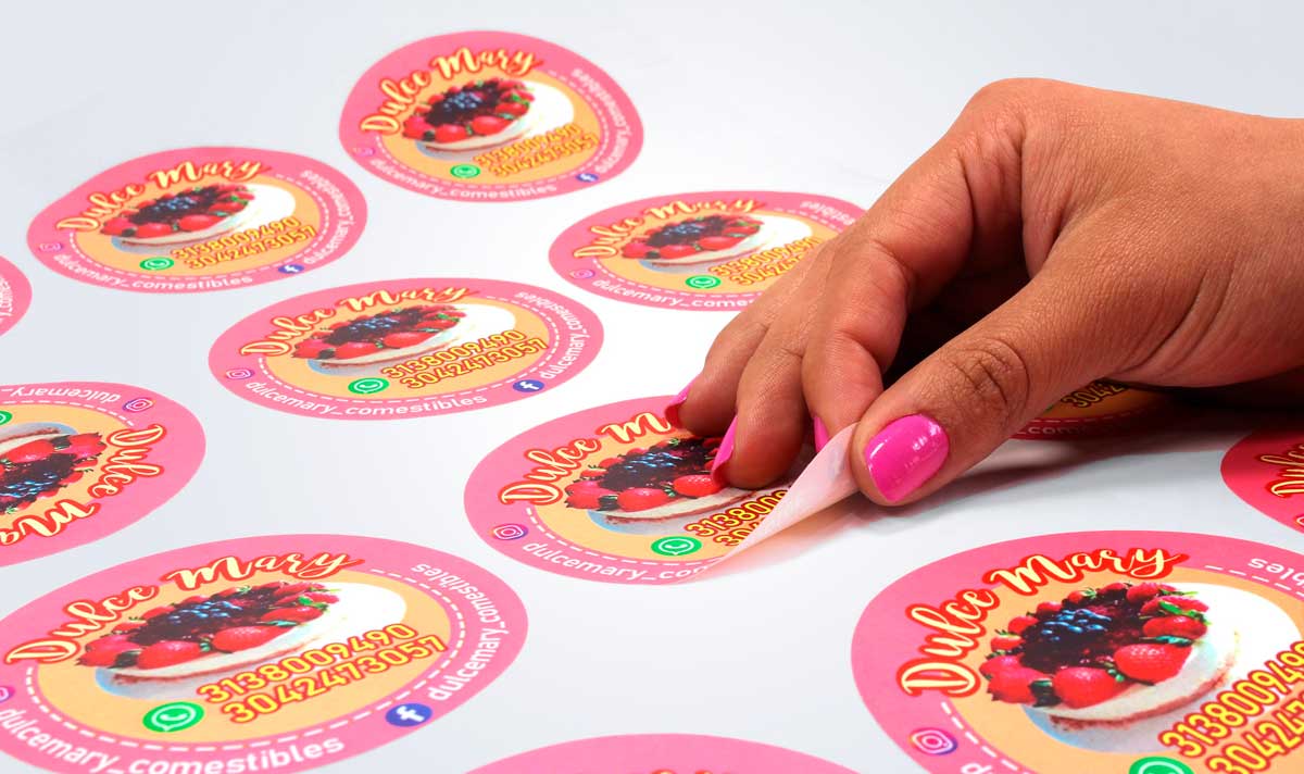 IMPRESIÓN STICKER TROQUELADO