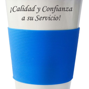 MUG TÉRMICO CON TAPA DE SILICONA