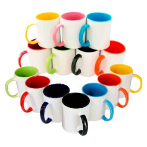 TAZA CON ASA Y FONDO COLORES